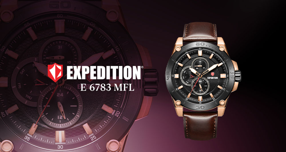 THE LATEST CLASSIC LEATHER CHRONOGRAPH COLLECTION &ndash; EXPEDITION 6783